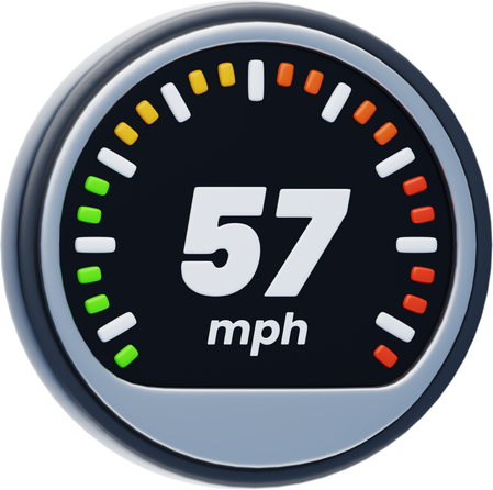 Speed Indicator 3d Illustration